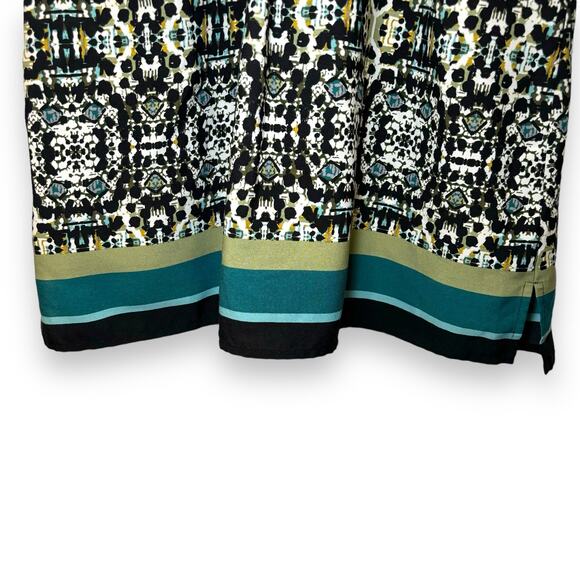 Van Heusen Sleeveless Split Neck Flowy Top Womens Size Medium Abstract Print - Picture 4 of 6